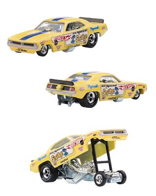 HotWheels Plymouth Barracuda スネーク　ファニーカー Hot Wheels 1/64 72 Plymouth Cuda FC/Plymouth Duste Funny Car