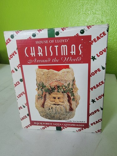 House of Lloyd Incense Burner Black Forest Santa Christmas Around The World 1996