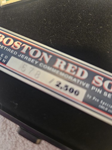 MLB Boston Red Sox Jersey Pins 5 RETIRED with Case 578/2500 Cooperstown - Bild 4 von 7