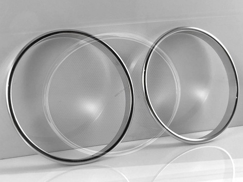 Per Fiat Coupe Anelli decorativi alluminio lucido per altoparlanti delle porte - Picture 3 of 9