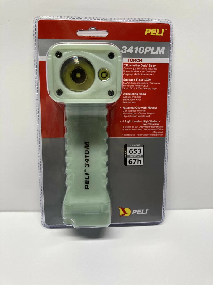 Peli 3410 PLM LED Taschenlampe Wasserdicht IPX8 653lm Magnet Befestigung 194mRW.
