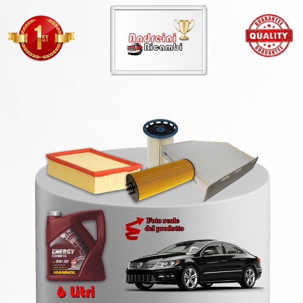 Inspektionskit Filter Und ÖL Volkswagen Cc 2.0 Tdi 110KW 150CV 2015->-image