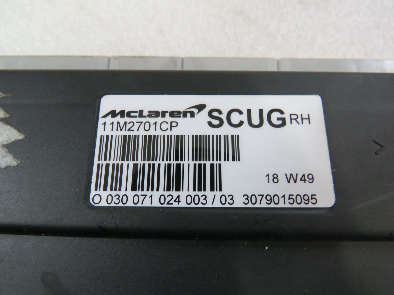 McLaren 600LT, SCUG Electronic Control Module, Used, P/N 11M2701CP