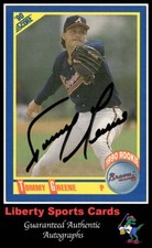 1990 Score Tommy Greene #640 Authentic Autographed Card Atlanta Braves