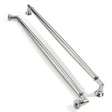 2 Pack 12 Inch Hole Center Polished Nickel Cabinet pulls Solid Heavy Duty Cab...