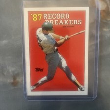 1988 Topps - Record Breakers Collector's Edition (Tiffany) #3 Mark McGwire