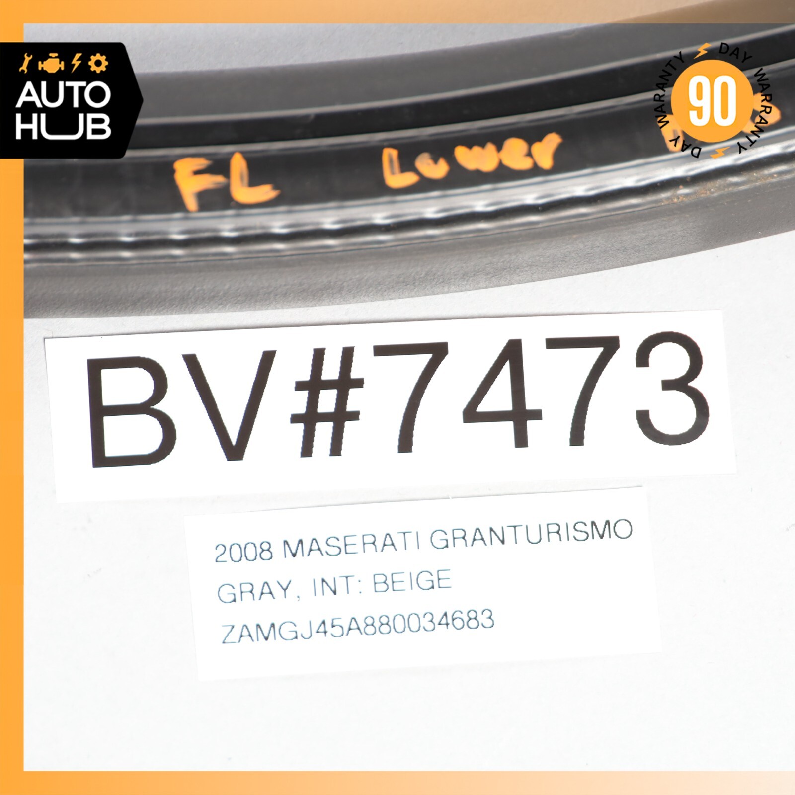 Maserati GranTurismo M145 Left or Right Side Lower Door Seal Rubber OEM 76k