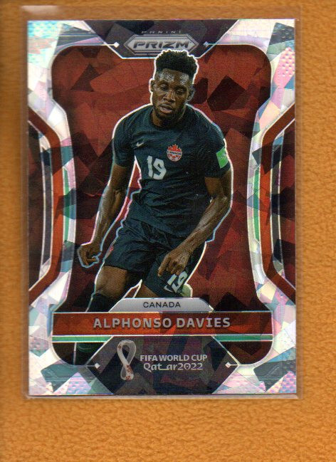 Alphonso Davies 2022 Panini Prizm FIFA World Cup Prizms Ice #46 Canada