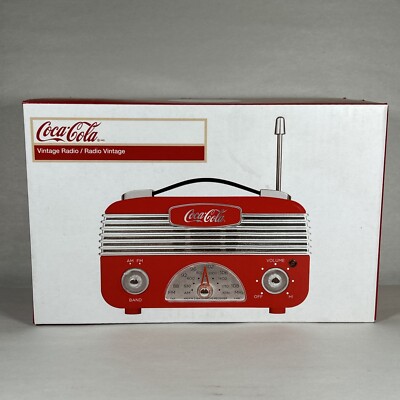 Coca-Cola Coca Cola CCR01 Vintage Style Am/fm Radio for sale Coca-Cola Coca Cola CCR01 Vintage Style Am/fm Radio for sale