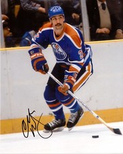 Charlie Huddy Edmonton Oilers Signed 8 x 10 