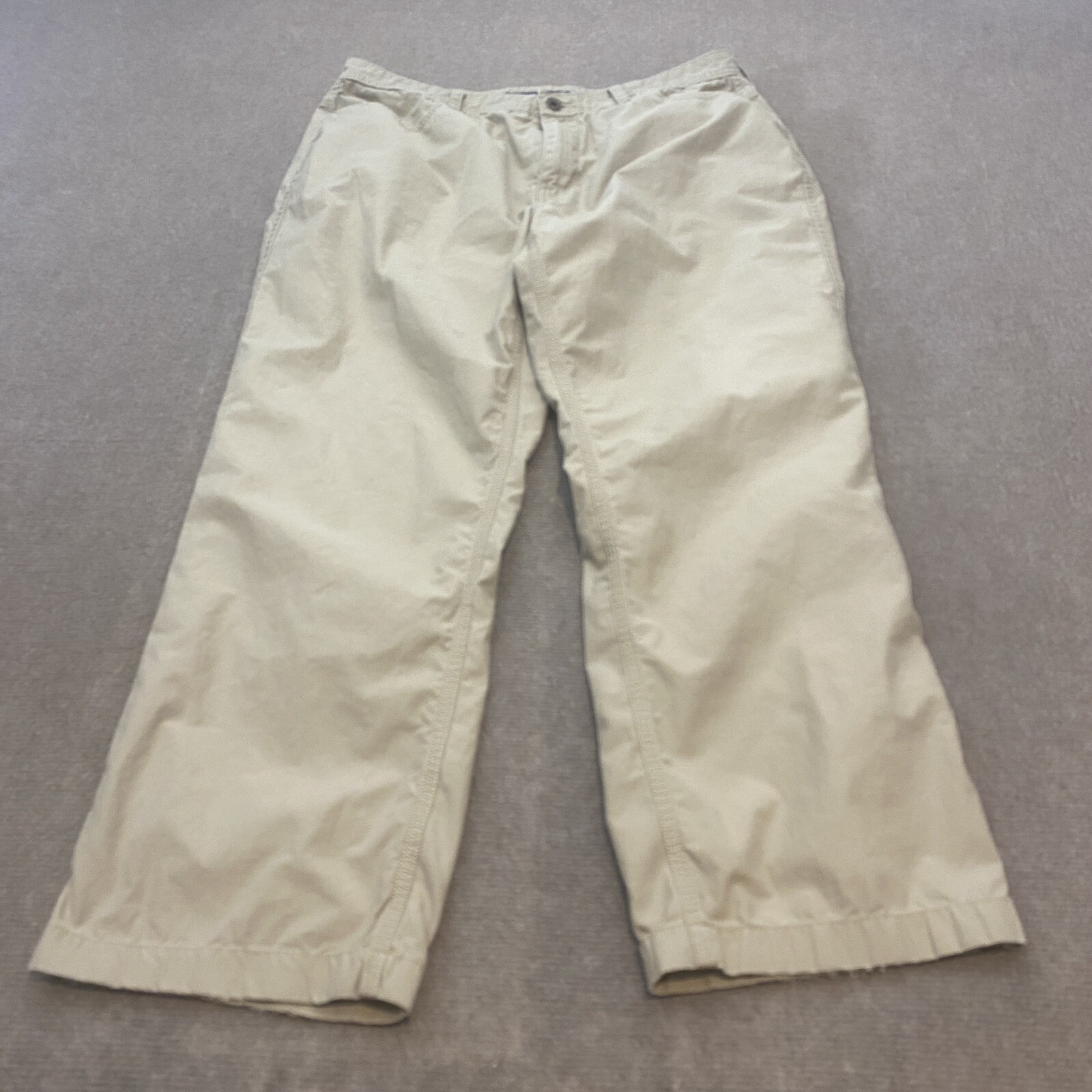 North Face Pants Mens 36 (35) Beige Outdoor Hiking Fishing Stretch Cotton 35x28