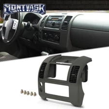 Center Dash Console Instrument Bezel w/ Vents Fits 05-20 Nissan Frontier Gray