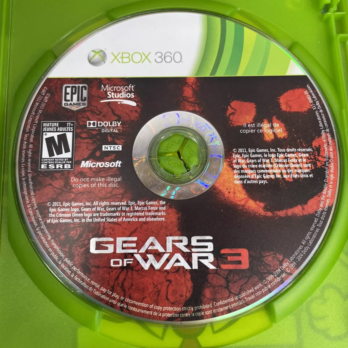 Buy the Gears of War 3 - Xbox 360 Game disc New