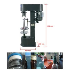Semi-Auto Cap Capping Machine Metal Cap Screw Capping Machine 1000bottle/hour