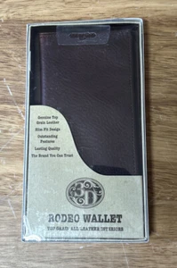 3D Western Mens Wallet Leather Rodeo Brown DW1031 🌵 🤠 Great Value!!!!