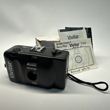 Vintage Vivitar T 100 35 mm Point  Shoot Camera
