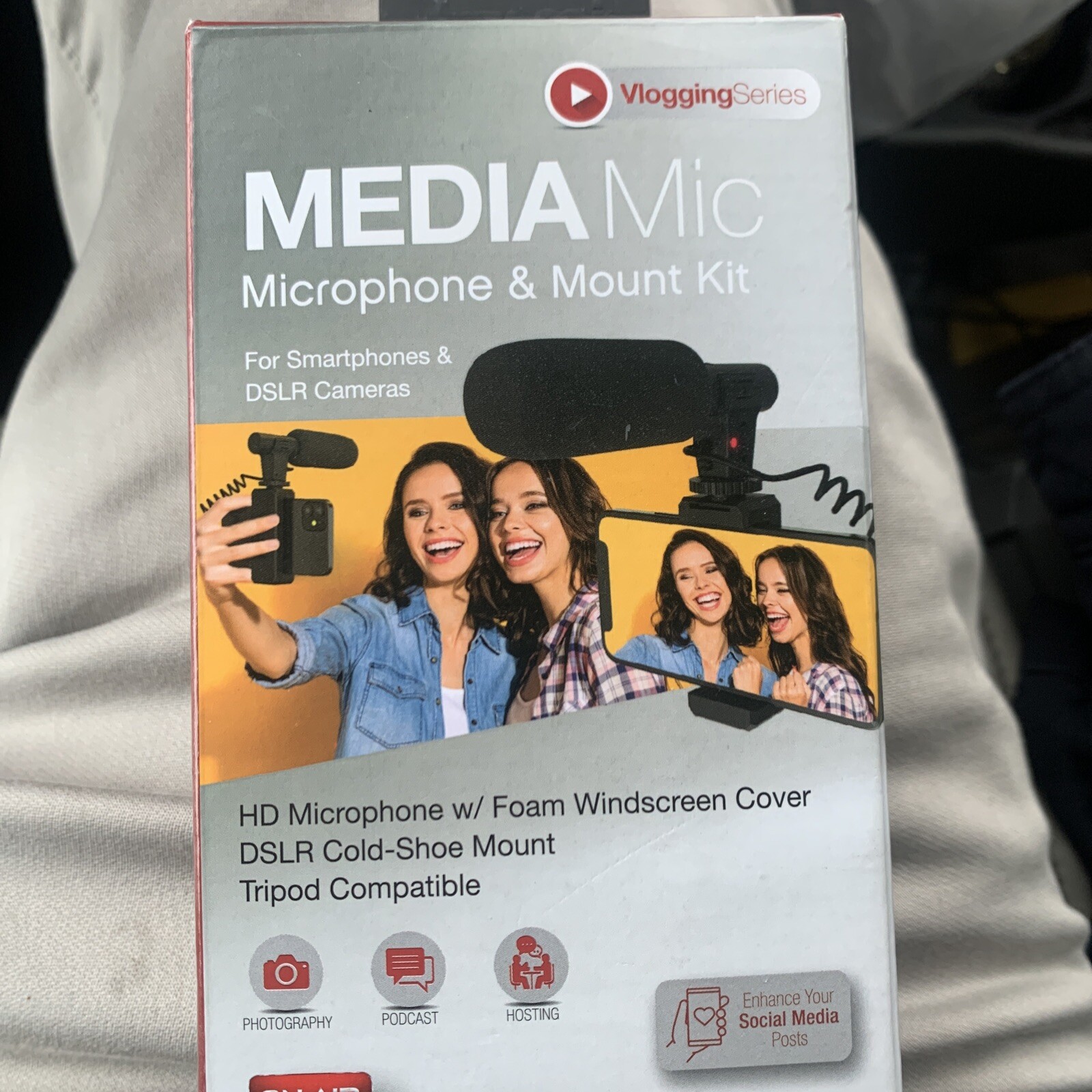Microphone & Mount Kit Media Mic - Vlogging Series -- for Smart Phones & DSLR-image