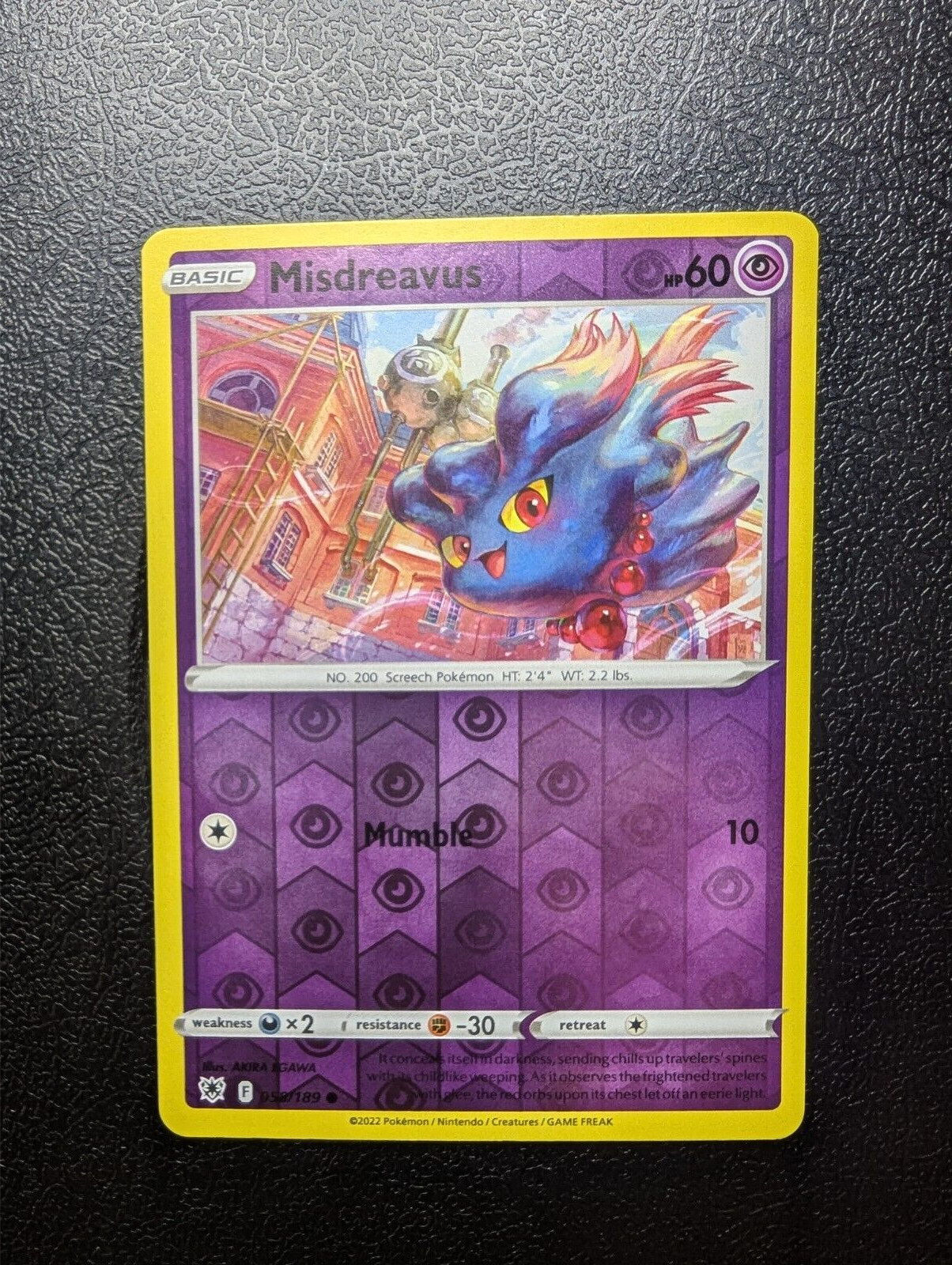 Misdreavus 58/189 Reverse Holo | Astral Radiance | Pokemon Card