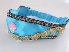 Girl Kid Children Blue Jasmine Princess Forehead Tiara Hair Head Band Headband