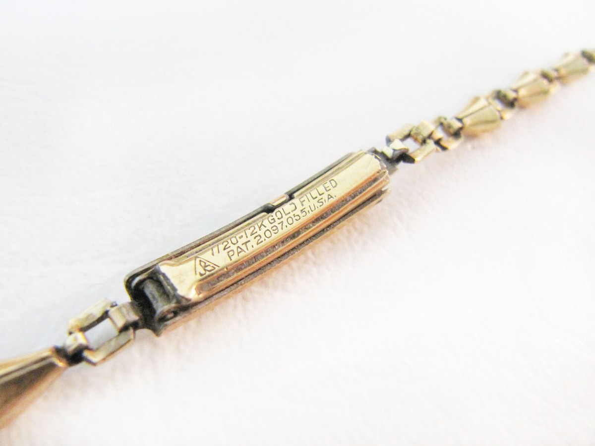 Vintage JB 1/20 12K Gold Filled Ladies Ratchet Watch Band 