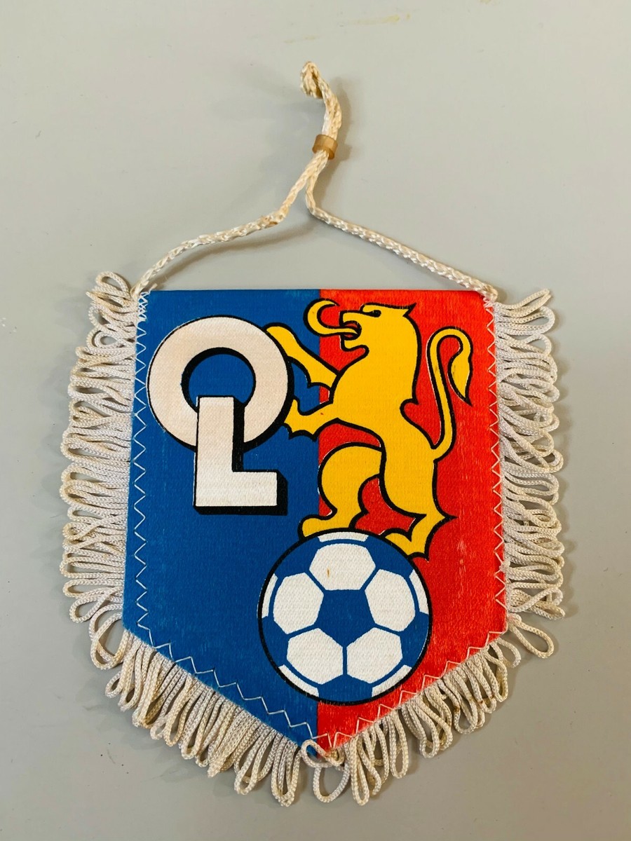 OL Lyon olympique lyonnais fanion vintage foot football pennant wimpel