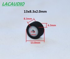 1PCS Pinch roller for most Cassette decks Boombox 13 x 8.3 x 6.3 x 2.0mm
