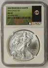 2014 MLB Series American Silver Eagle $1 MS 69 NGC San Francisco Giants Label