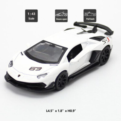 1:43 Lamborghini Aventador SVJ 63 Model Car Diecast Toy Cars Boys