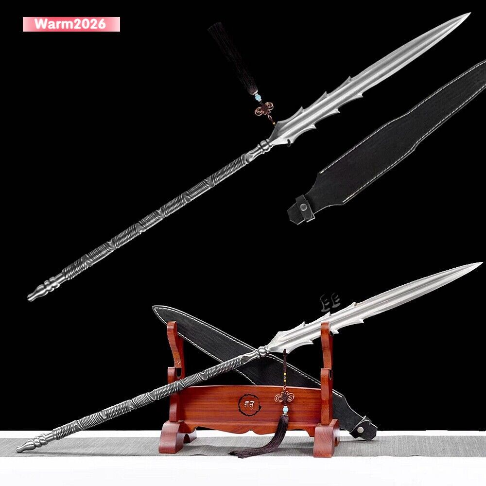 One Piece Spear Sharp Damascus Steel Spearhead Hunting Battle