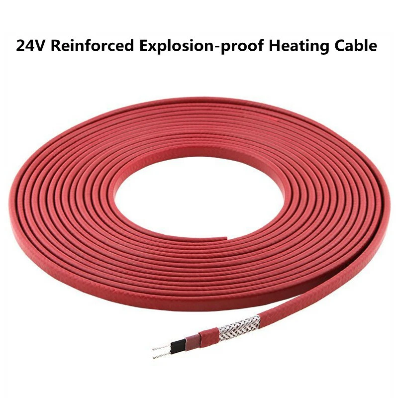 24V Heating Cable 14mm Heating Tape Explosion-proof Flame Retardant Heating  Wire | eBay