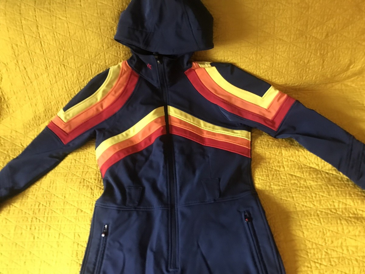 PERFECT MOMENT スキーウェアS Perfect Moment Navy Blue Rainbow Tignes XL Ski Snow Suit