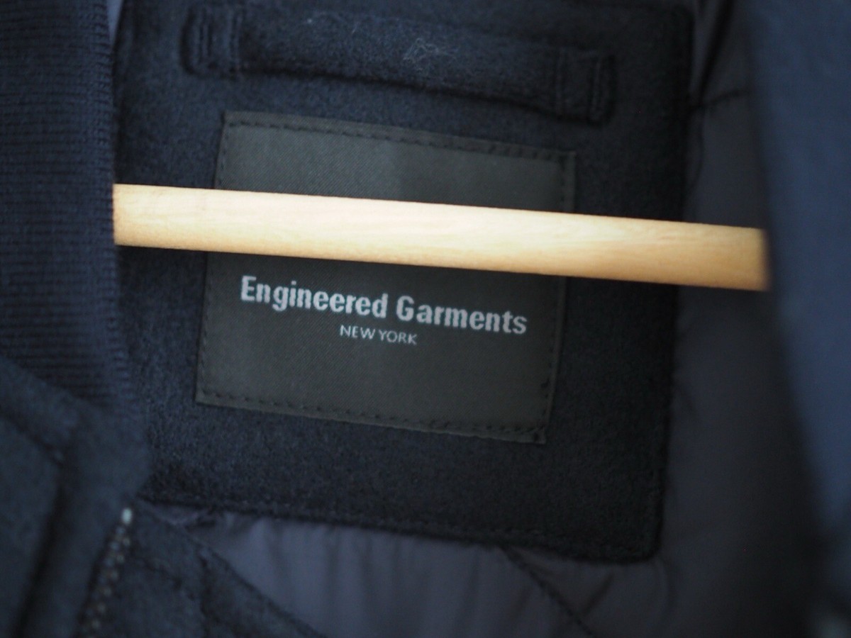 Engineered Garments NY Bomber Pufftech Navy Uniqlo Heattech