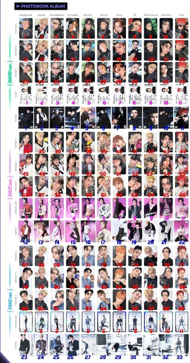 TBZ The Boyz Album Phantasy Pt2 Sixth Sense platform Ver Photocard