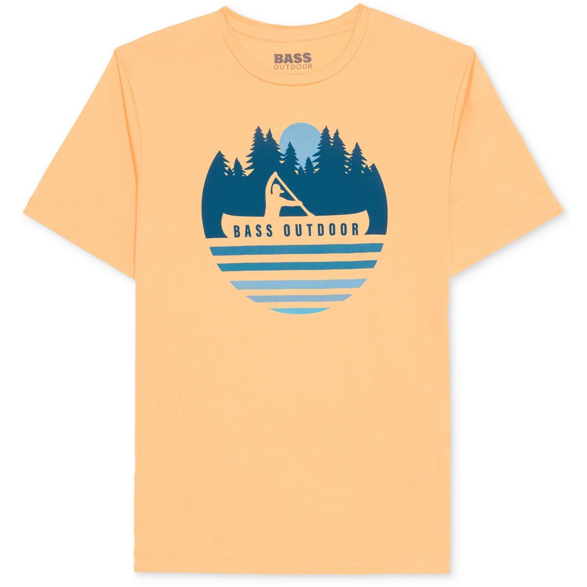 Мужская футболка BASS OUTDOOR с оранжевым логотипом Crewneck Tee и графическим принтом M BHFO 6195