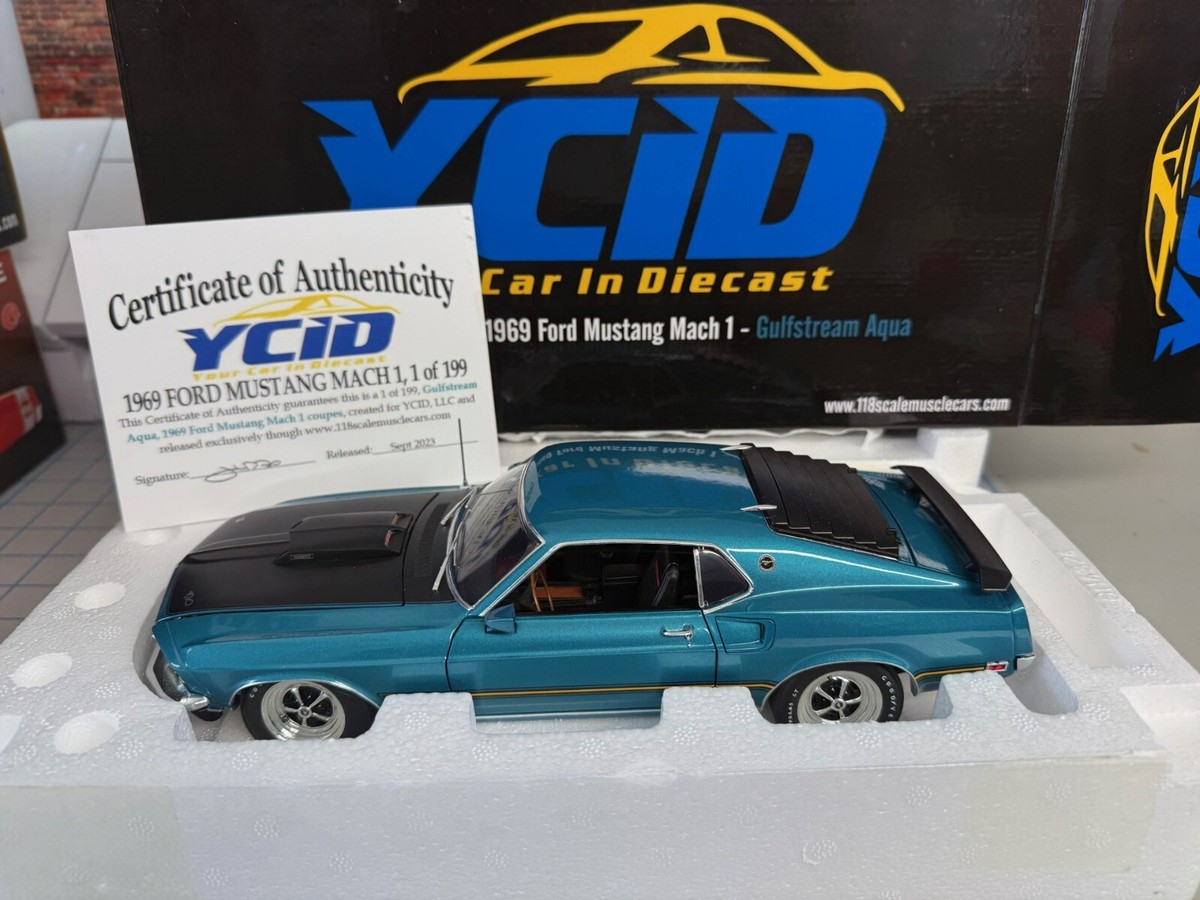 ミニカー American Muscle 1969 Mustang Mach 1 1/18 American Muscle 1:18 1969 Ford Mustang Mach 1, Metallic