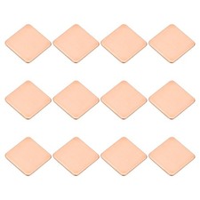 12 Pcs Heatsink Copper Pad Shim IC Chipset GPU Thermal Heatsink 15x15x0.8mm 