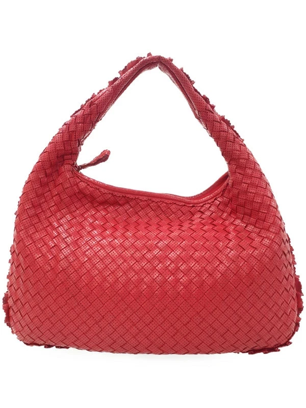 Bottega Veneta — Bottega Veneta Intrecciato 115653 Leather Beige Shoulder Bag Women's #TB866