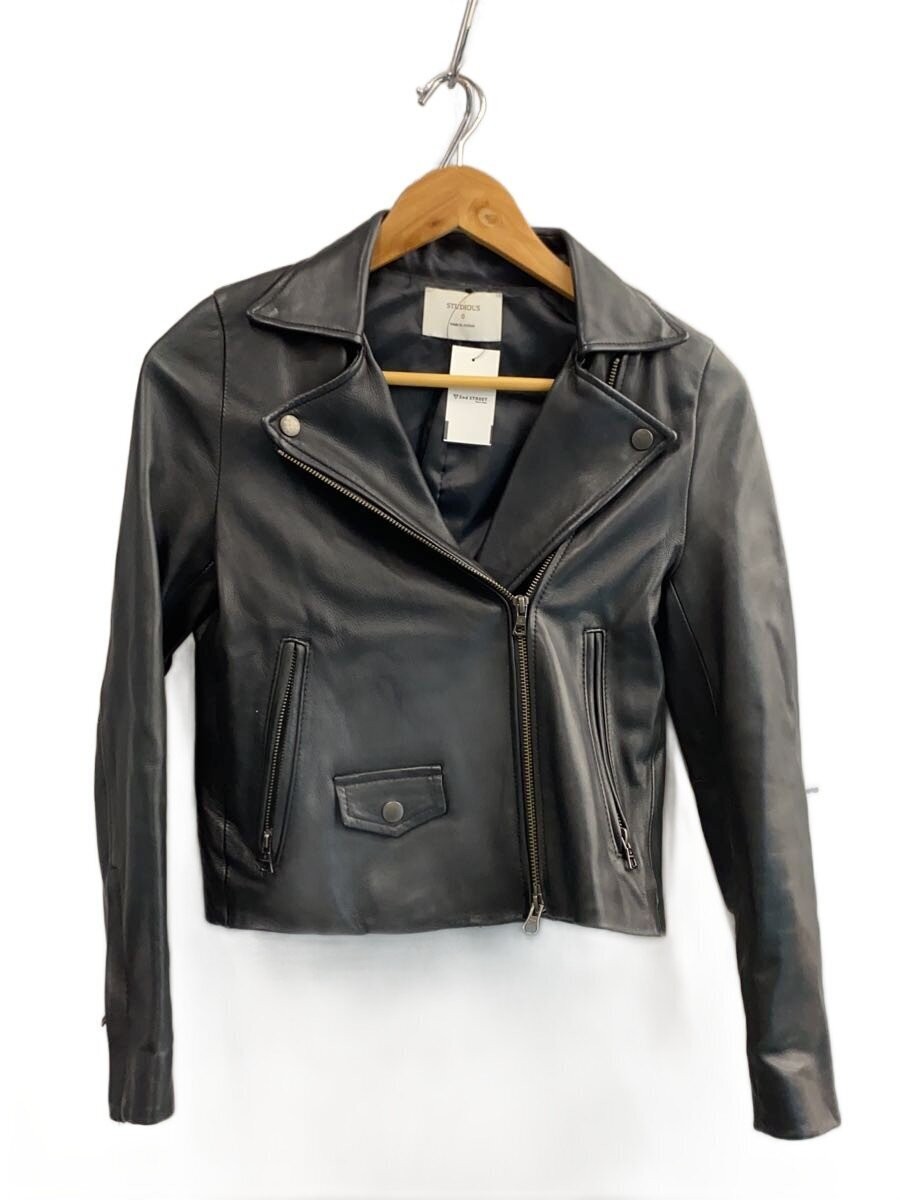 Studious Double Riders Jacket/0/Sheep Leather/Blk/205352003 3566