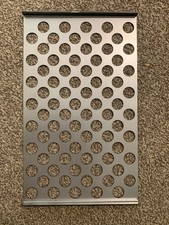 Charcoal BBQ Perforated Metal Sheet Bread Warmer or for Burger Cooking 20 x 33CM