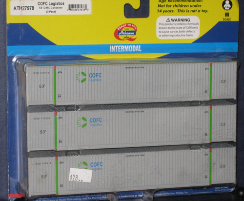 Contenedor CIMC 53' Athearn HO #27978, COFC Logistics | Zustand: New