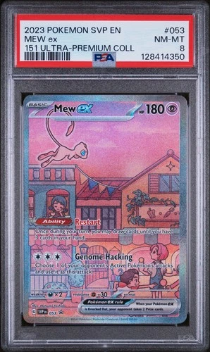 2023 POKEMON SVP EN-SV PROMO 151 ULTRA-PREMIUM COLLECTION #053 MEW EX PSA 8