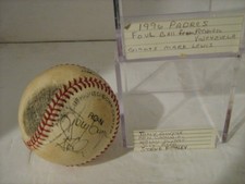 TONY GWYNN-KEN CAMINITI-WALLY JOINER-STEVE FINLEY-JODY REED AUTOGRAPHED '96 BALL