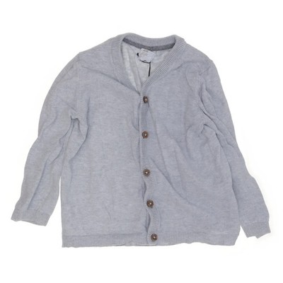 H&M, Strickjacke, Unisex (Kinder), Größe: 92, Grau, Baumwolle #RMv