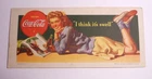 Vintage Coca Cola 1942 Blotter "I think its swell"