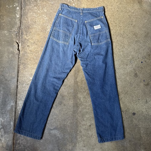 Vintage 1950s Denim Pants High Waist Jeans Dungaree Sportswear Carters Flannel - Picture 8 of 10