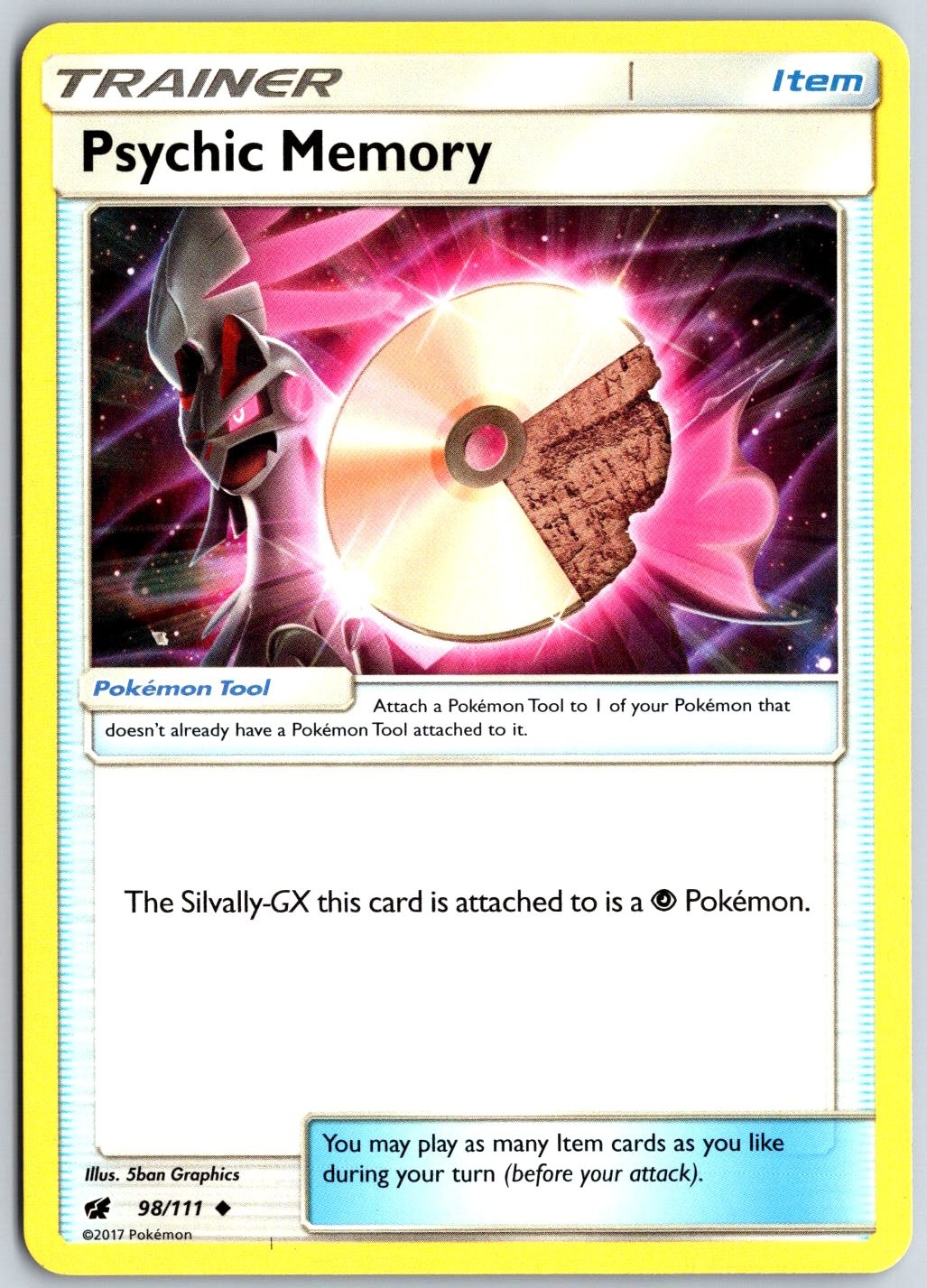Psychic Memory 98/111 Uncommon Crimson Invasion Pokemon Lightly Played