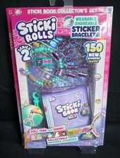 Sticki Rolls Sticki Book Wearable  Shareable Sticker Teal Bracelet  Book NEW