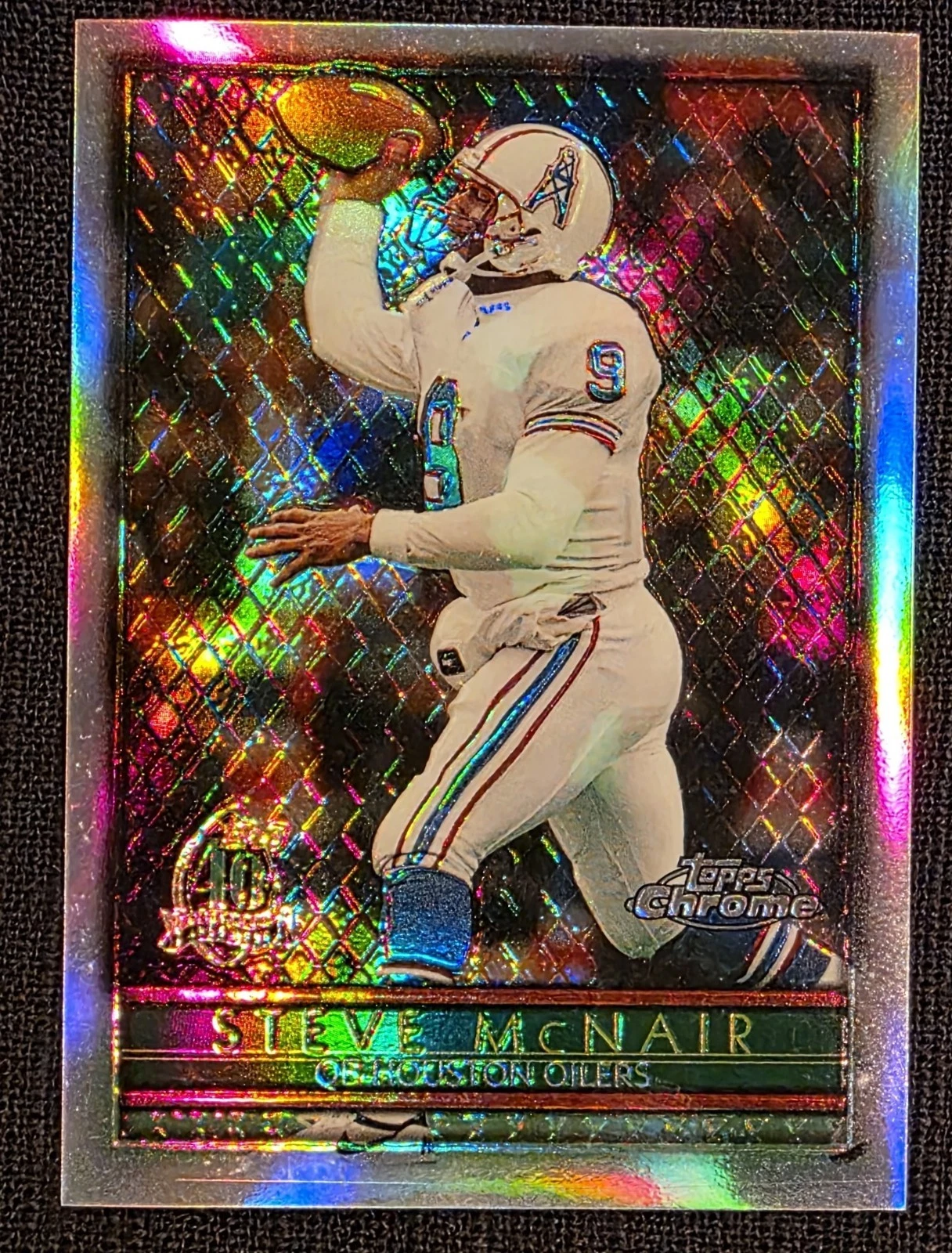 1996 Topps Chrome - Steve McNair #90 Refractor Houston Oilers HOF SP
