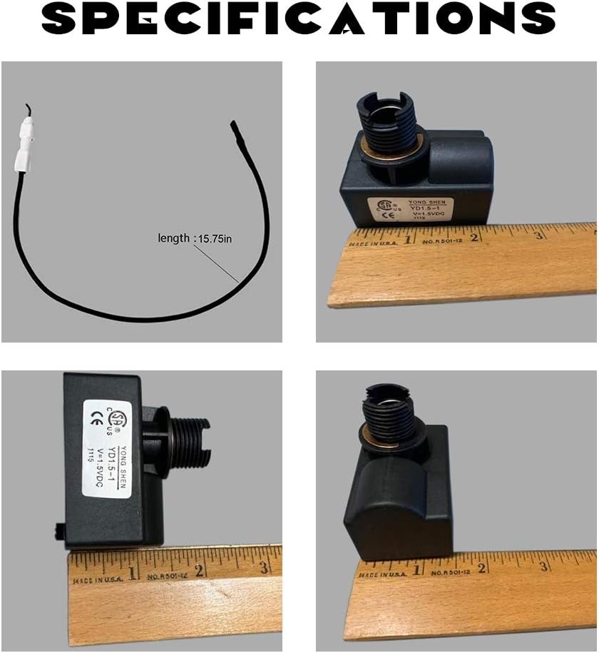 MCAMPAS Propane Electronic Pulse Gas Igniter with 400mm Electrode Ignition... 