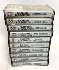 Lot of 10, Assorted LOUIS L'AMOUR Audio Book Cassettes